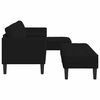 vidaXL Sofa Set 2 pcs Black 173 x 131 x 67 cm Velvet