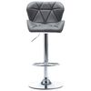 vidaXL Bar Stool Grey 44 x 48 x 105.5 cm Faux Leather