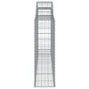 vidaXL Arched Gabion Baskets 9 pcs 300x30x100/120 cm Galvanised Iron