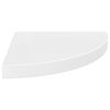vidaXL Floating Corner Shelves 4 pcs High Gloss White 35x35x3.8 cm MDF