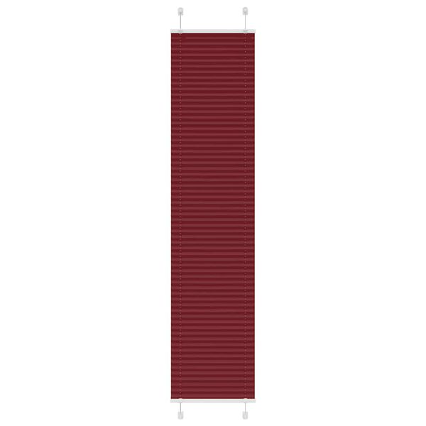 vidaXL Pleated Blind Bordeaux Red 50x200 cm Fabric Width 49.4 cm Polyester