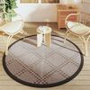 vidaXL Outdoor Carpet ARAKIL Brown Ø160 cm PP