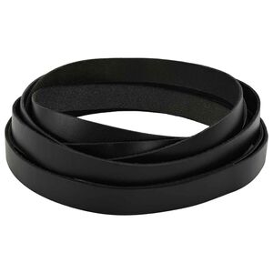 vidaXL Leather Strap Black 200 x 1.5 cm Leather