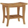 vidaXL Bathroom Side Table 50x35x45 cm Solid Wood Teak