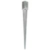vidaXL Ground Spikes 12 pcs Silver 8x8x91 cm Galvanised Steel