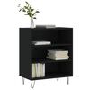 vidaXL Sideboard Black 57x35x70 cm Engineered Wood