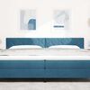 vidaXL Headboard Height Adjustable Dark blue 200 cm Velvet