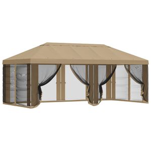vidaXL Gazebo Cover with Sidewalls Beige 600.5 x 300.5 cm Polyester