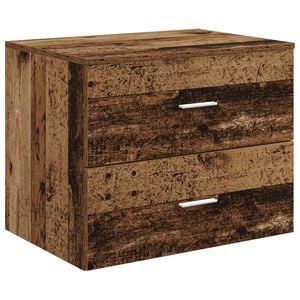 vidaXL Wall-Mounted Bathroom Cabinet Old Wood 62.5 x 44.5 x 50 cm