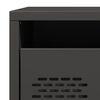 vidaXL Bedside Cabinet Black 35x39x43.5 cm Steel