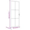 vidaXL Interior Door 83x201.5 cm Black ESG Glass and Aluminium