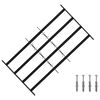 vidaXL Security Grille for Windows with 4 Crossbars 3 pcs 63-114 cm