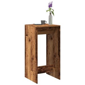 vidaXL Bar Table Old Wood 51x50x103,5 cm Engineered Wood