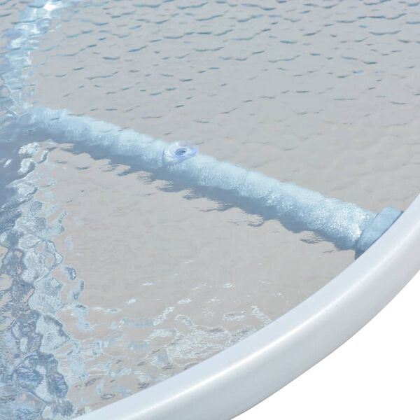 vidaXL Bistro Table Grey 50x71 cm Steel