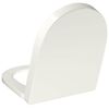 vidaXL Soft-close Toilet Seat with Quick-release Design White Square