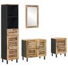 vidaXL Bathroom Cabinet Set 4 pcs Natural Solid Mango Wood