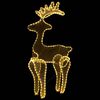 vidaXL Reindeer Christmas Decoration with Mesh 306 LEDs 60x24x89cm