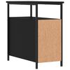 vidaXL Bedside Cabinet Black 30x60x60 cm Engineered Wood