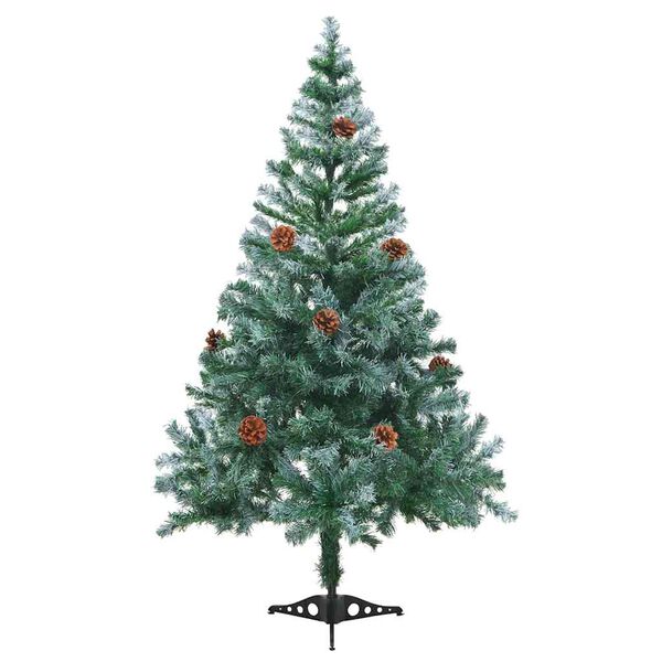 vidaXL Artificial Christmas Tree with Stand Green 150 cm PVC and Steel