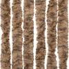 vidaXL Fly Curtain Beige and Dark Brown 100x200 cm Chenille