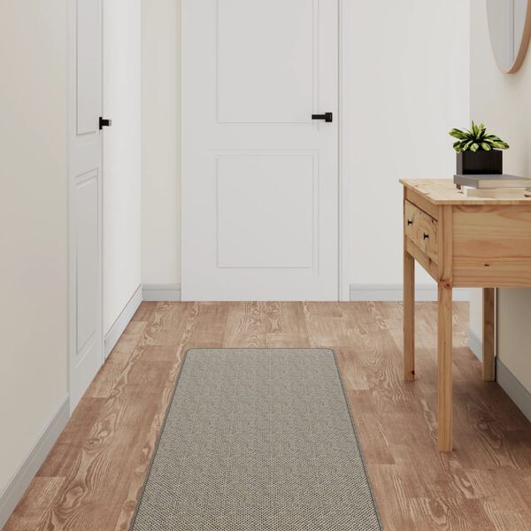 vidaXL Carpet Runner Sisal Look Platina 50x250 cm