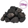 vidaXL Volcanic Rocks 25 kg Black 5-8 cm