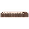 vidaXL Bed Frame without Mattress Brown Oak 120x200 cm