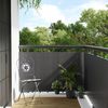 vidaXL Balcony Screen Anthracite 400x80 cm Poly Rattan