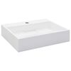 vidaXL Wash Basin 50x38x13 cm Mineral Cast/Marble Cast White