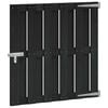 vidaXL Garden Gate 100 x 100 cm WPC and Aluminium Black