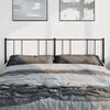 vidaXL Metal Headboard Black 180 cm