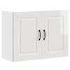 vidaXL Kitchen Wall Cabinet "Kalmar" High Gloss White Engineered Wood
