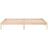 vidaXL Bed Frame without Mattress 193x203 cm Solid Wood Pine King