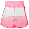 vidaXL Children Play Tent with 250 Balls Pink 102x102x82 cm