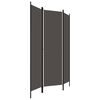 vidaXL 3-Panel Room Divider Anthracite 150x180 cm