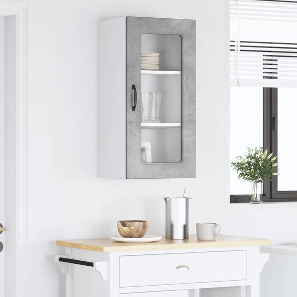 vidaXL Kitchen Cabinet Kalmar Concrete Grey 40 x 31 x 80 cm