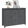 vidaXL Sideboard Grey 100x35x74 cm Solid Wood Pine