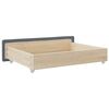 vidaXL Bed Storage Drawers 2 pcs Dark Grey Engineered Wood and Velvet