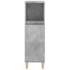 vidaXL Bathroom Cabinet Concrete Grey 30x30x100 cm Engineered Wood