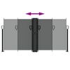 vidaXL Retractable Side Awning Anthracite 120x600 cm