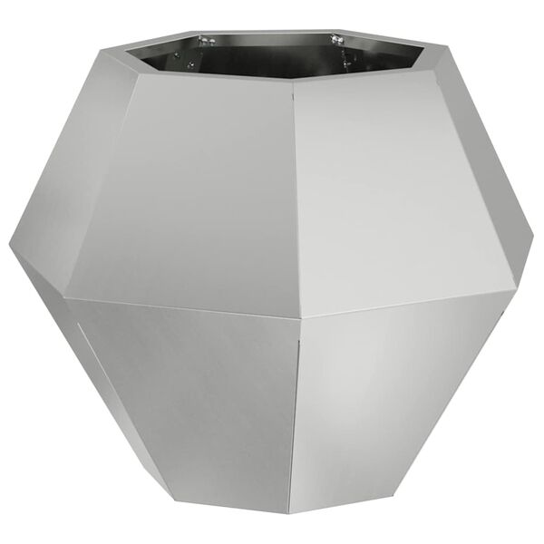 vidaXL Planter Silver 50 x 50 x 40 cm Galvanised Steel