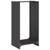 vidaXL Firewood Rack Black 40x30x80 cm Cold-rolled steel