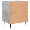 vidaXL Bedside Cabinet Concrete Grey 40x35x50 cm Engineered Wood