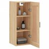 vidaXL Wall Mounted Cabinet Sonoma Oak 34.5x34x90 cm Engineered Wood