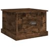 vidaXL Coffee Table Smoked Oak 50x50x35 cm Engineered Wood