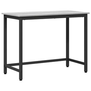 vidaXL Table Grey Sonoma 80 x 50 x 76.5 cm Engineered Wood and Steel