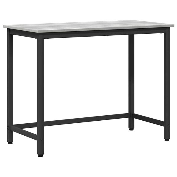vidaXL Table Grey Sonoma 80 x 50 x 76.5 cm Engineered Wood and Steel