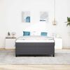 vidaXL Box Spring Bed Dark Grey 160 x 200 cm Velvet
