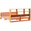 vidaXL Bed Frame without Mattress Wax Brown 180x200 cm Super King Solid Wood Pine