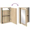 vidaXL Bathroom Furniture Set with Shelf 3 pcs Brown Engineered wood